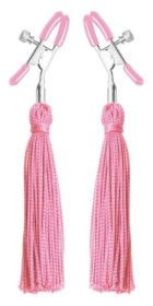 Tickle Me Pink Nipple Clamps Tassels