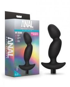 Blush Anal Adventures Platinum Silicone Vibrating Prostate Massager 04`Black