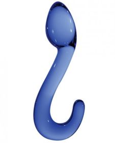Chrystalino Champ Wand Blue Glass Dildo