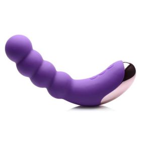Curve Novelties Gossip Silicone Beaded Vibrator 50x- Violet