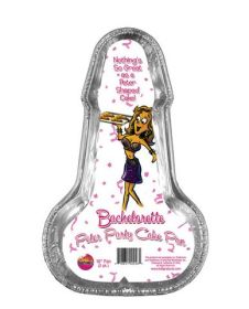 Bachelorette disposable peter party cake pan - medium pack of 2