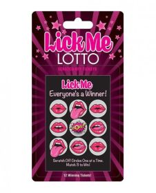 Lick Me Lotto 12 Winning Tickets