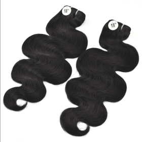 Hot Sale 2025 Brazilian Body Bo Raw Human Hair Extension Affordable Bundle Weave Customizable Factory Direct (Option: Clear-20inches)