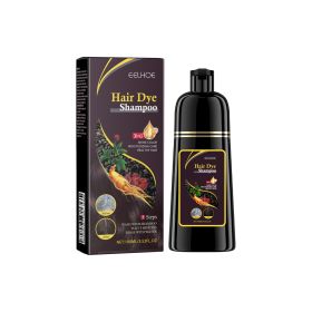 EELHOE White To Black Dyed Shampoo -Natural Brown- Polygonum Multiflorum Essence Moisturizing, Cleaning And Repairing Black And Smooth Hair Shamp (Option: Natural Brown)